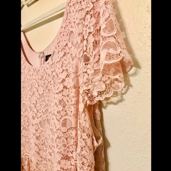 Blush Lace Dress by Ellos - Picture 2 of 5